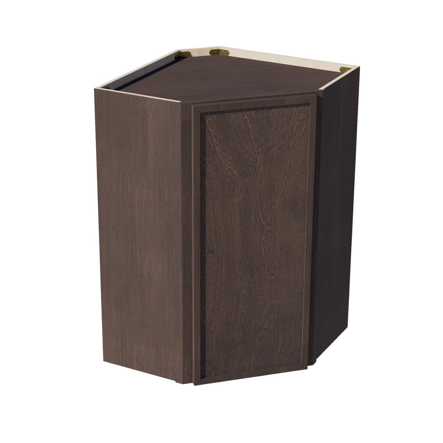 Slim Shaker Corner Wall Cabinet 24" (WDC2436) · Slim - Mocha - Hero