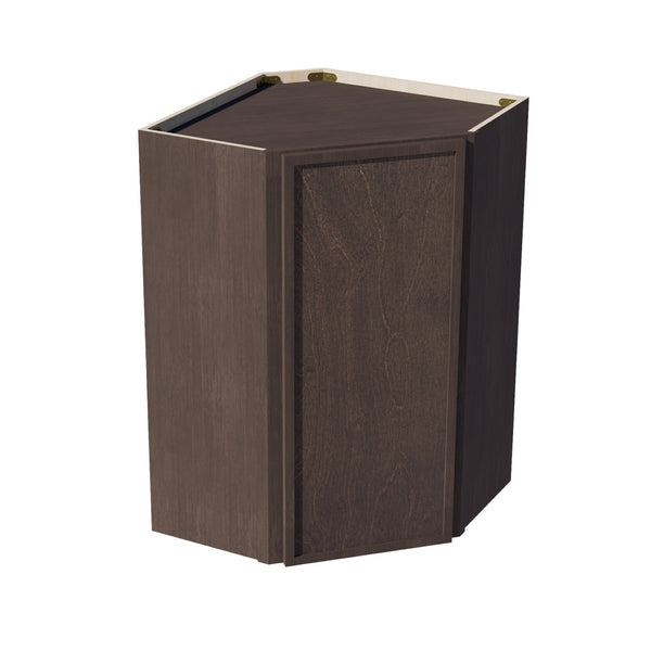 Slim Shaker Corner Wall Cabinet 24" (WDC2436) · Slim - Mocha - Hero