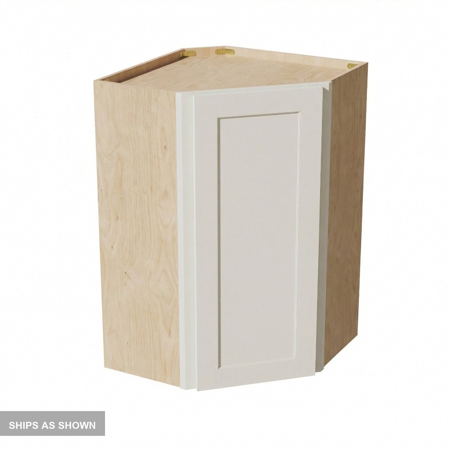 Shaker Corner Wall Cabinet 24" (WDC2436) · Tallis - Swan White - Flat Pack
