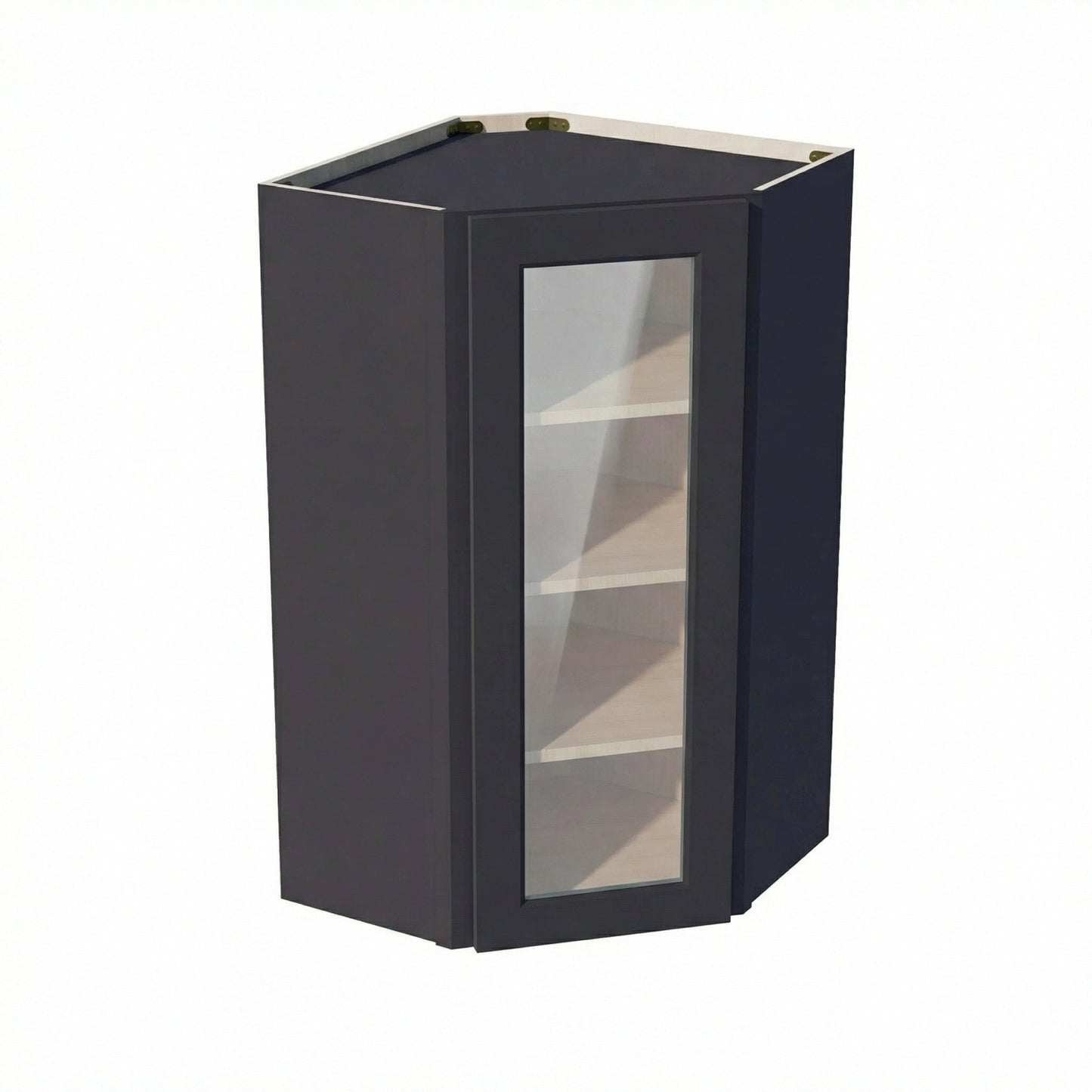 Shaker Corner Wall Cabinet 24" (WDC2442GD) · Ardelle - Ebony - Hero