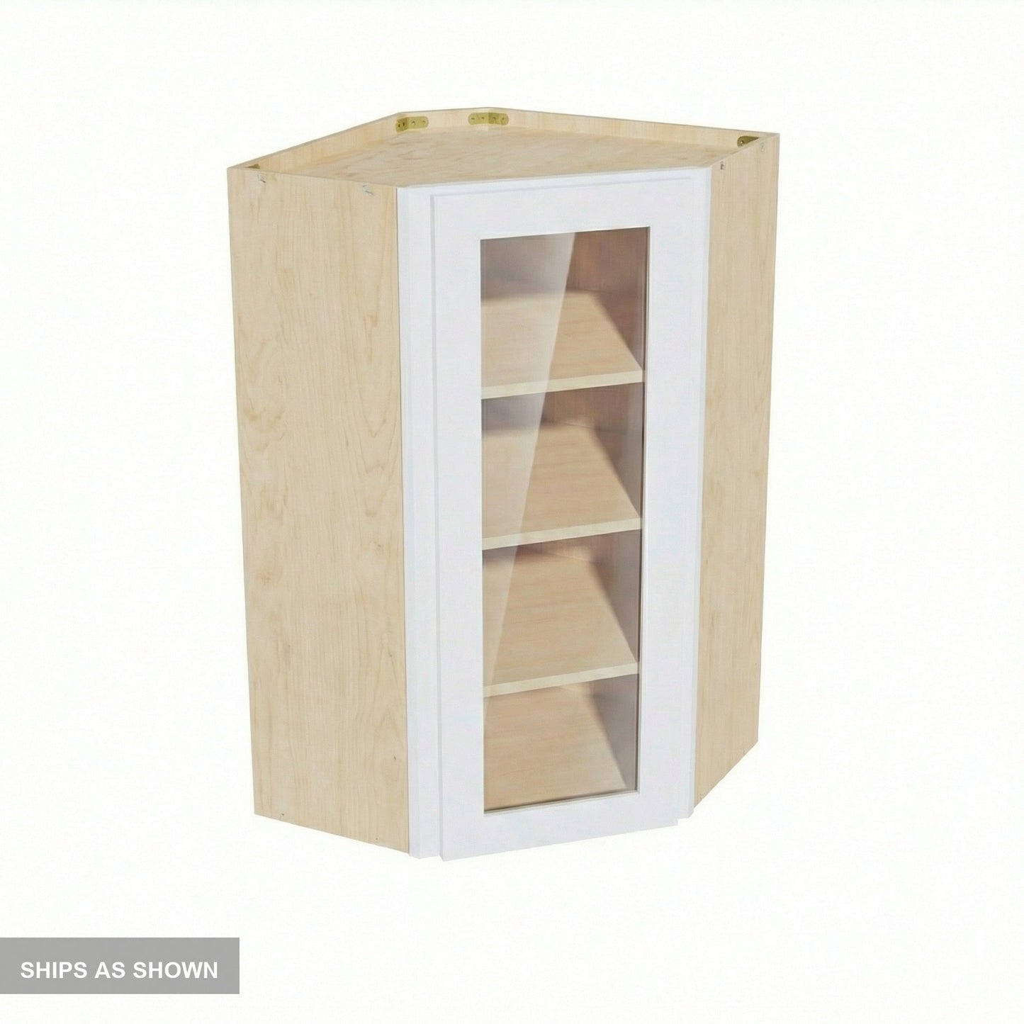 Shaker Corner Wall Cabinet 24" (WDC2442GD) · Ardelle - White - Flat Pack