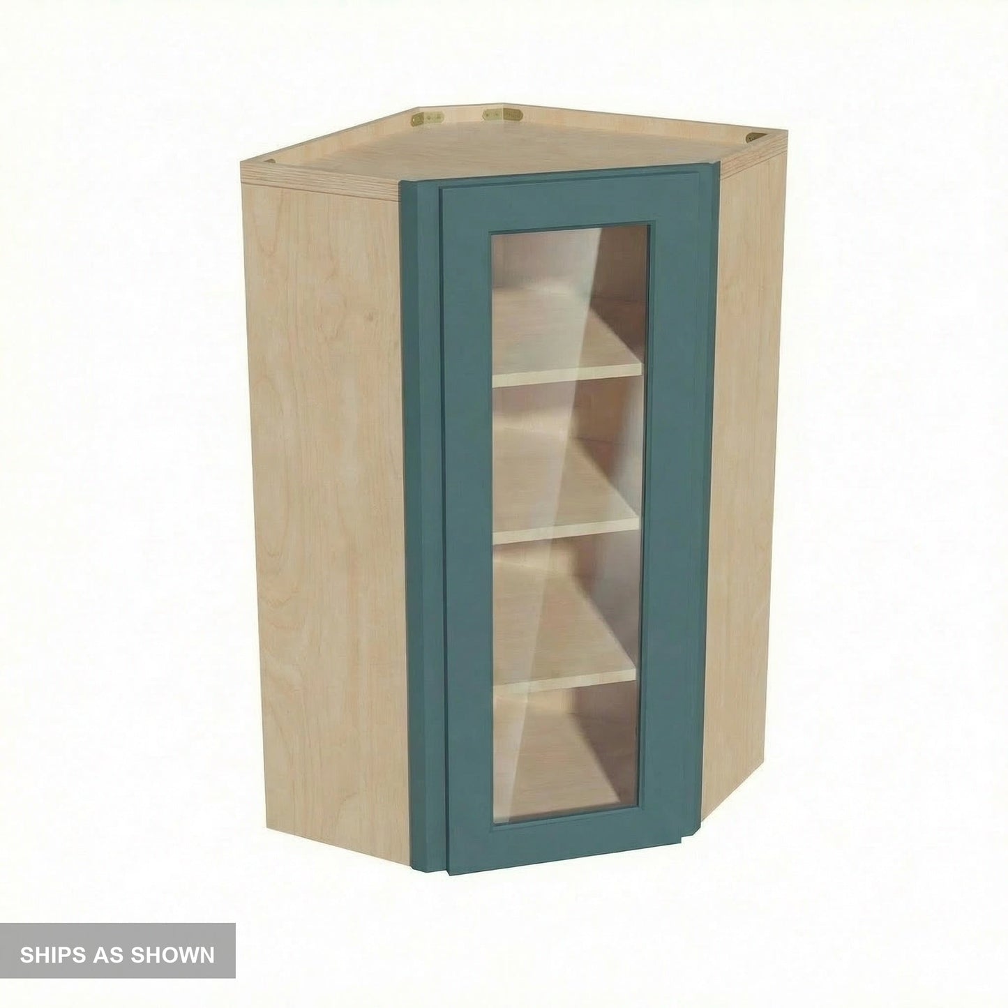 Shaker Corner Wall Cabinet 24" (WDC2442GD) · Tallis - Fairy Green - Flat Pack
