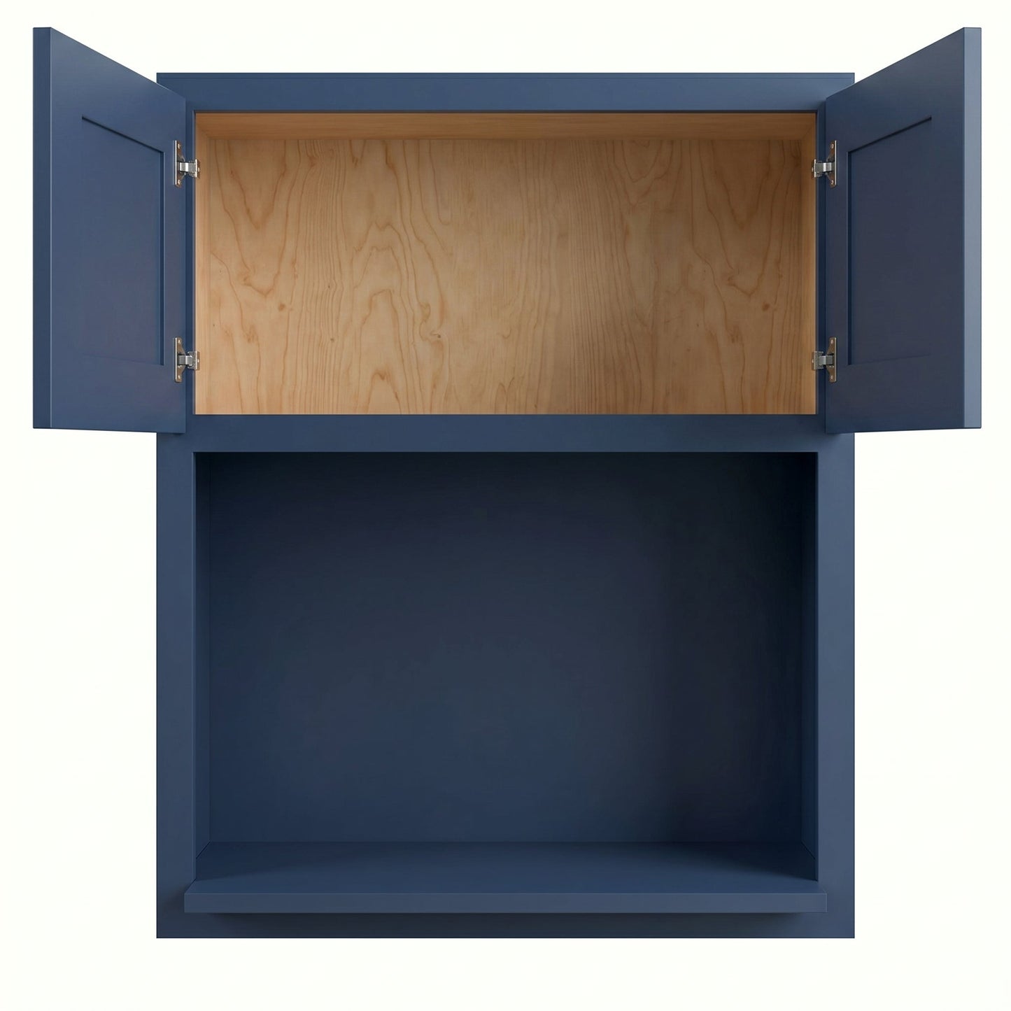 Shaker Microwave Wall Cabinet 27" (WM2730) · Ardelle - Blue - Interior