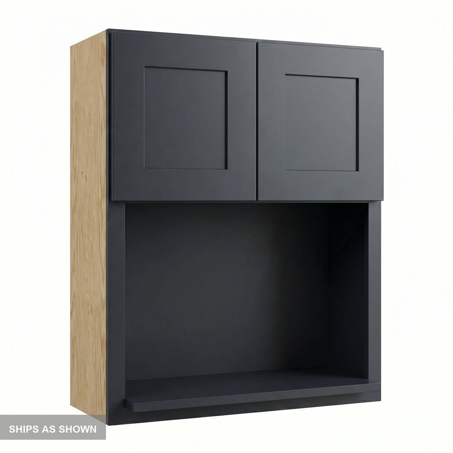Shaker Microwave Wall Cabinet 27" (WM2730) · Ardelle - Ebony - Flat Pack