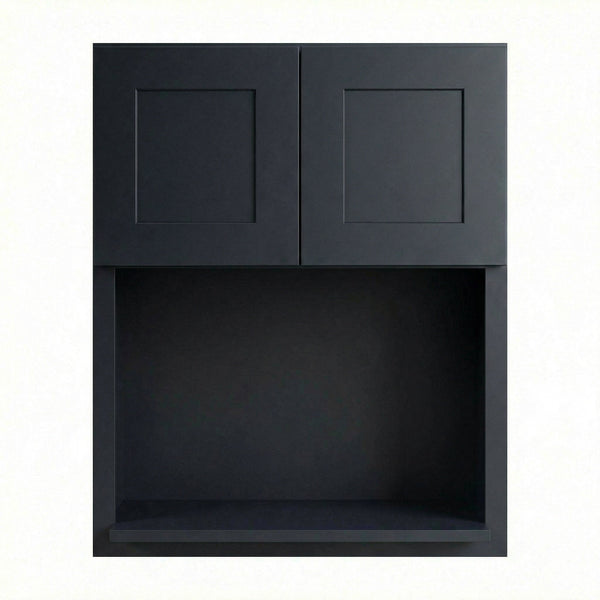 Shaker Microwave Wall Cabinet 27" (WM2730) · Ardelle - Ebony - Hero