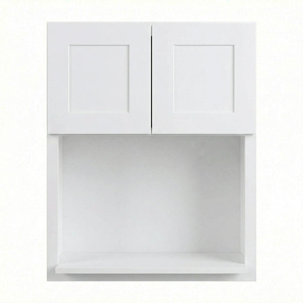 Shaker Microwave Wall Cabinet 27" (WM2730) · Ardelle - White - Hero
