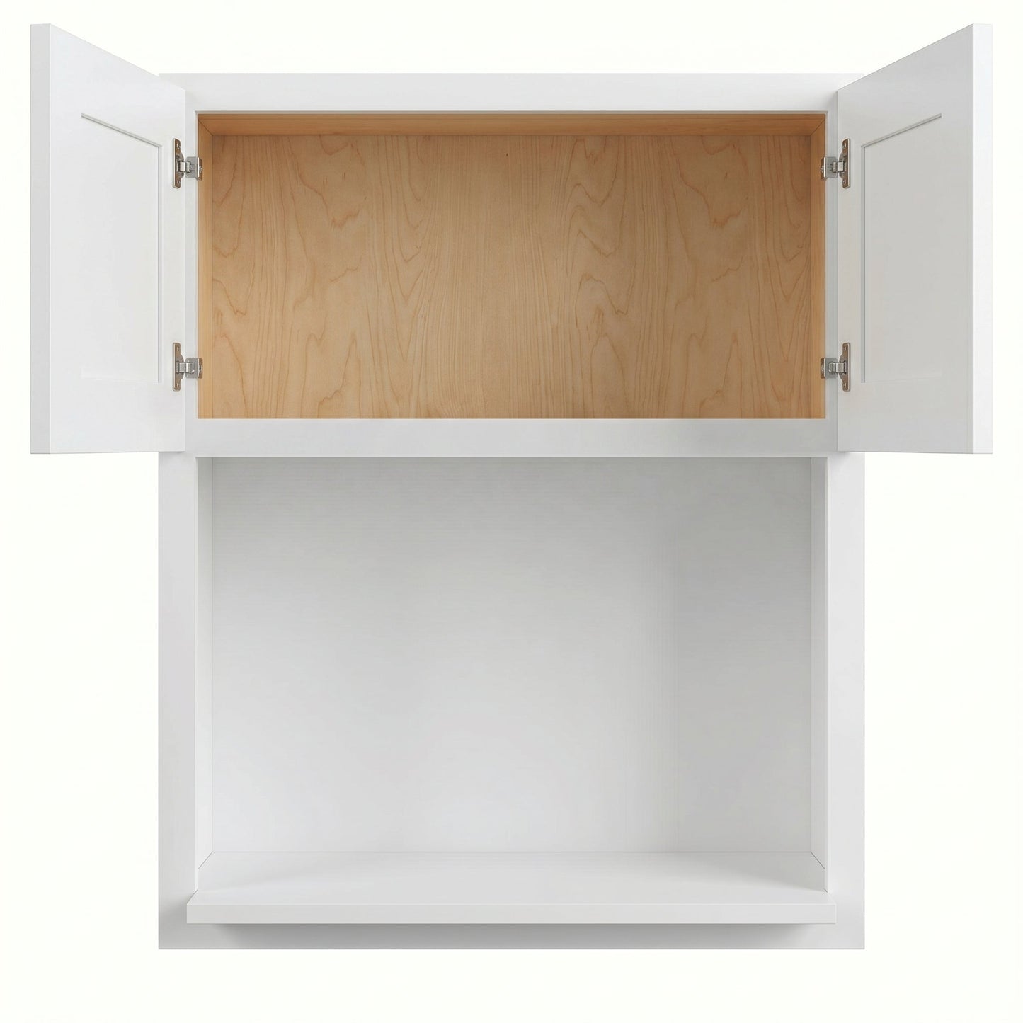 Shaker Microwave Wall Cabinet 27" (WM2730) · Ardelle - White - Interior