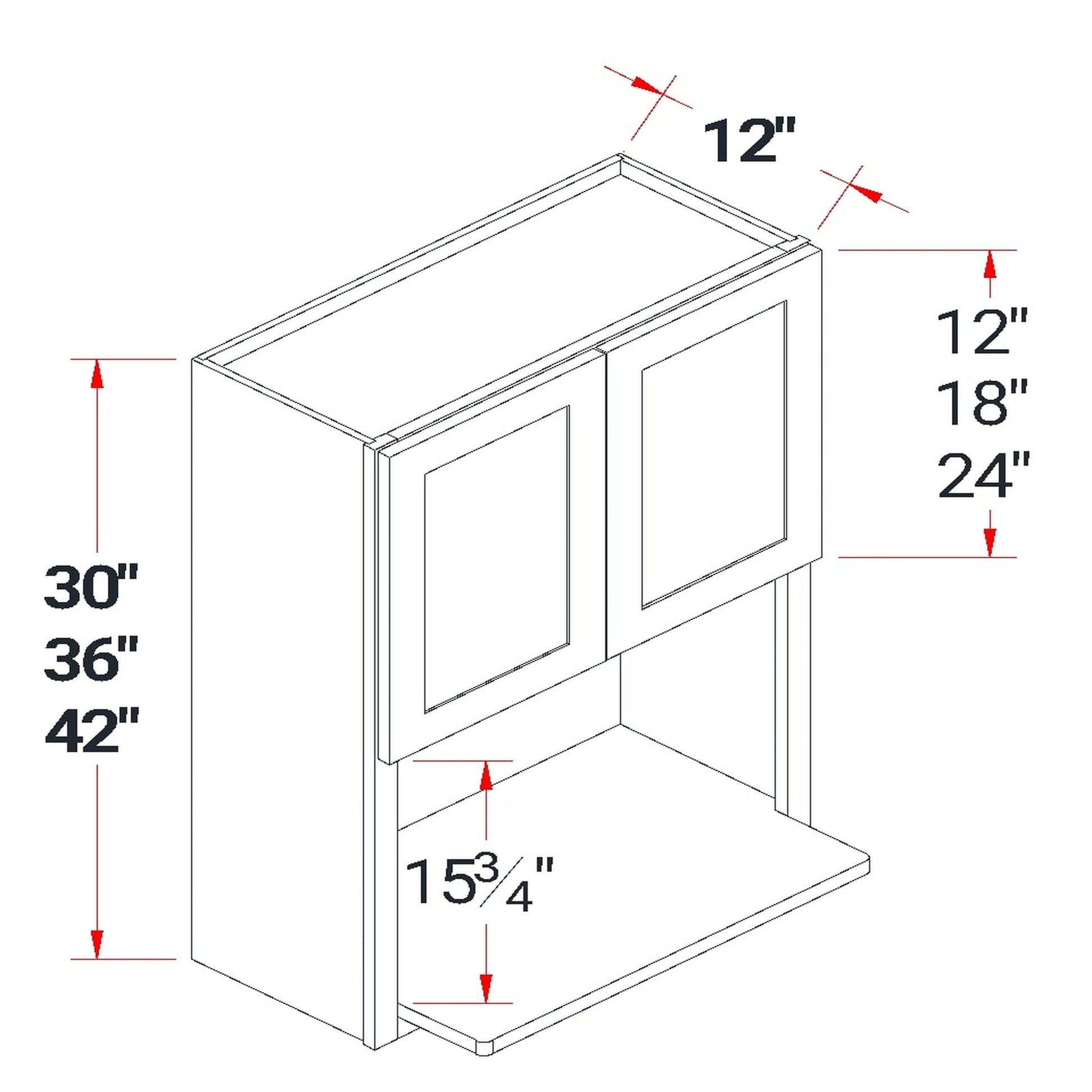 Shaker Microwave Wall Cabinet 27" (WM2730) · Tallis