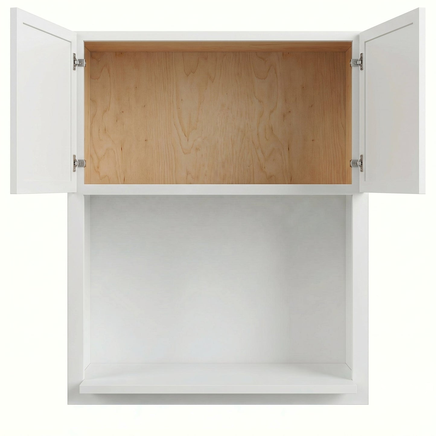 Slim Shaker Microwave Wall Cabinet 27" (WM2730) · Slim - Frost - Interior