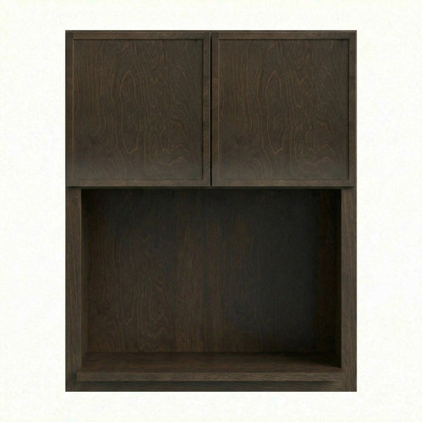 Slim Shaker Microwave Wall Cabinet 27" (WM2730) · Slim - Mocha - Hero