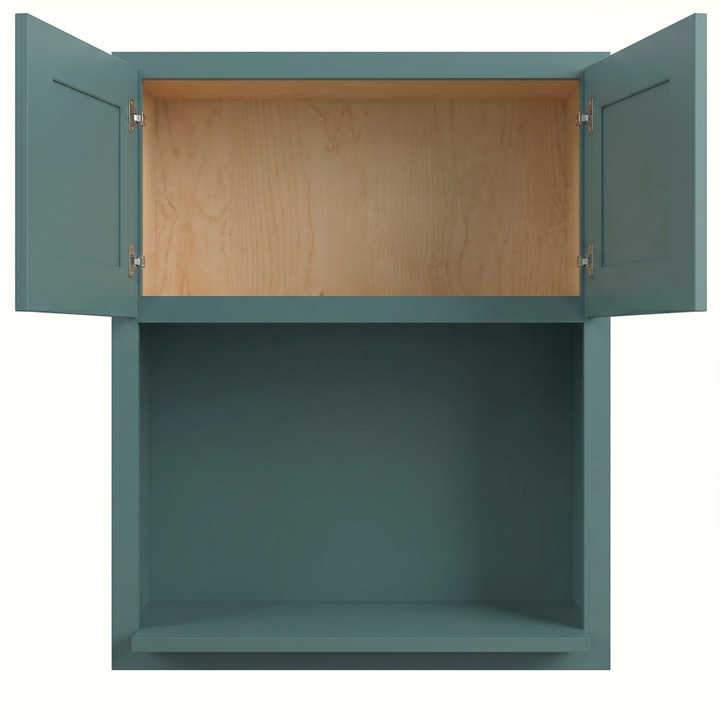 Shaker Microwave Wall Cabinet 27" (WM2730) · Tallis - Fairy Green - Interior