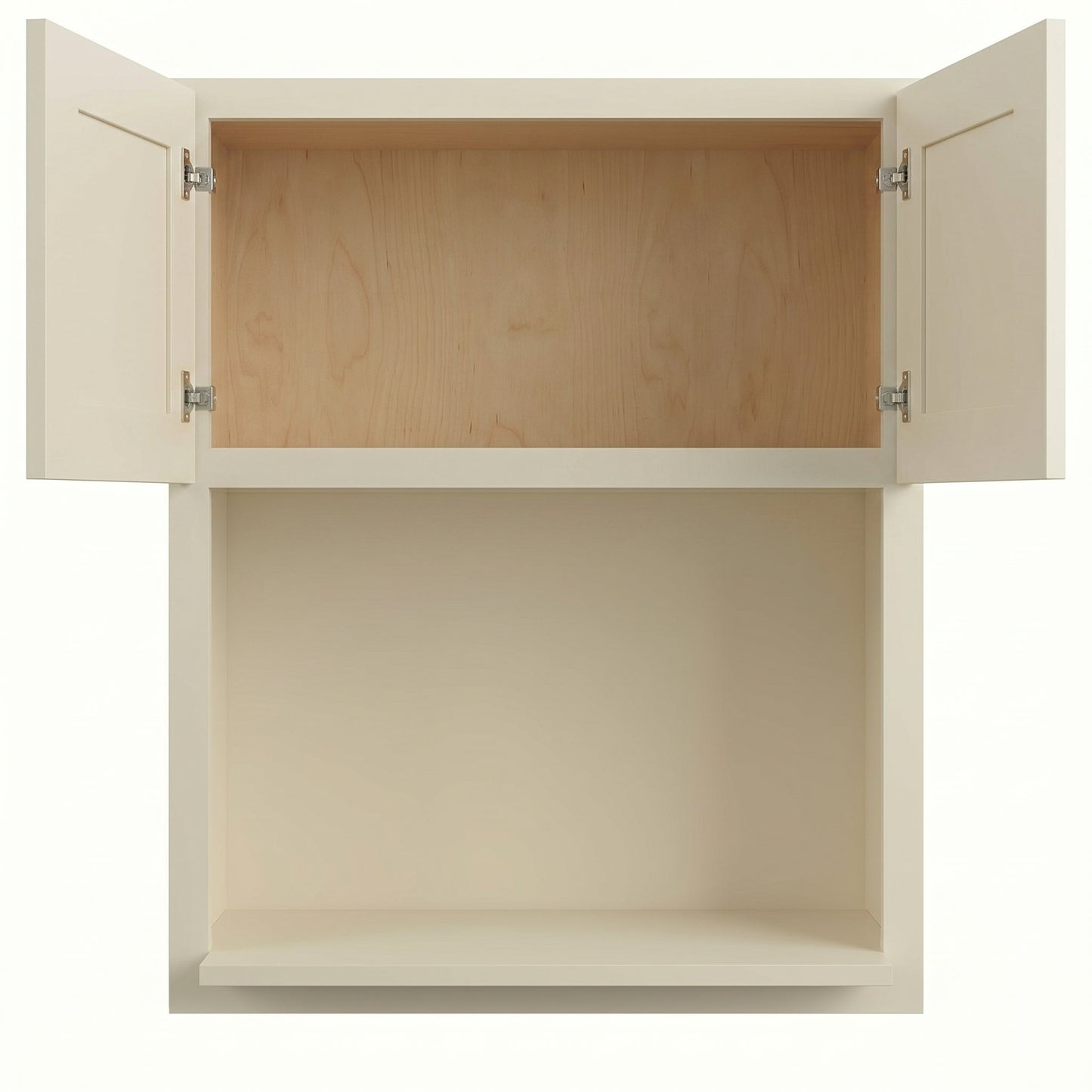 Shaker Microwave Wall Cabinet 27" (WM2730) · Tallis - Swan White - Interior