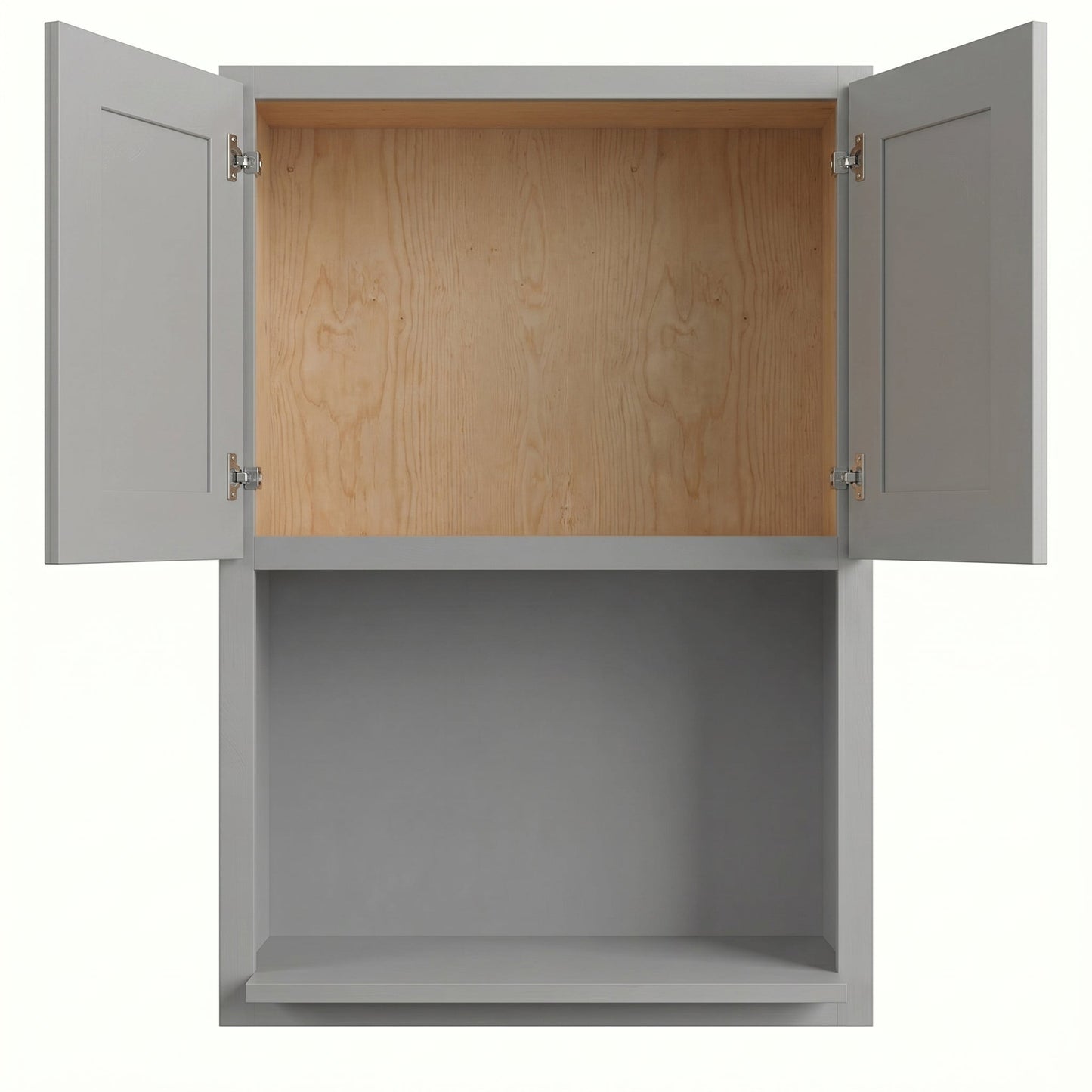 Shaker Microwave Wall Cabinet 27" (WM2736) · Ardelle - Ash - Interior