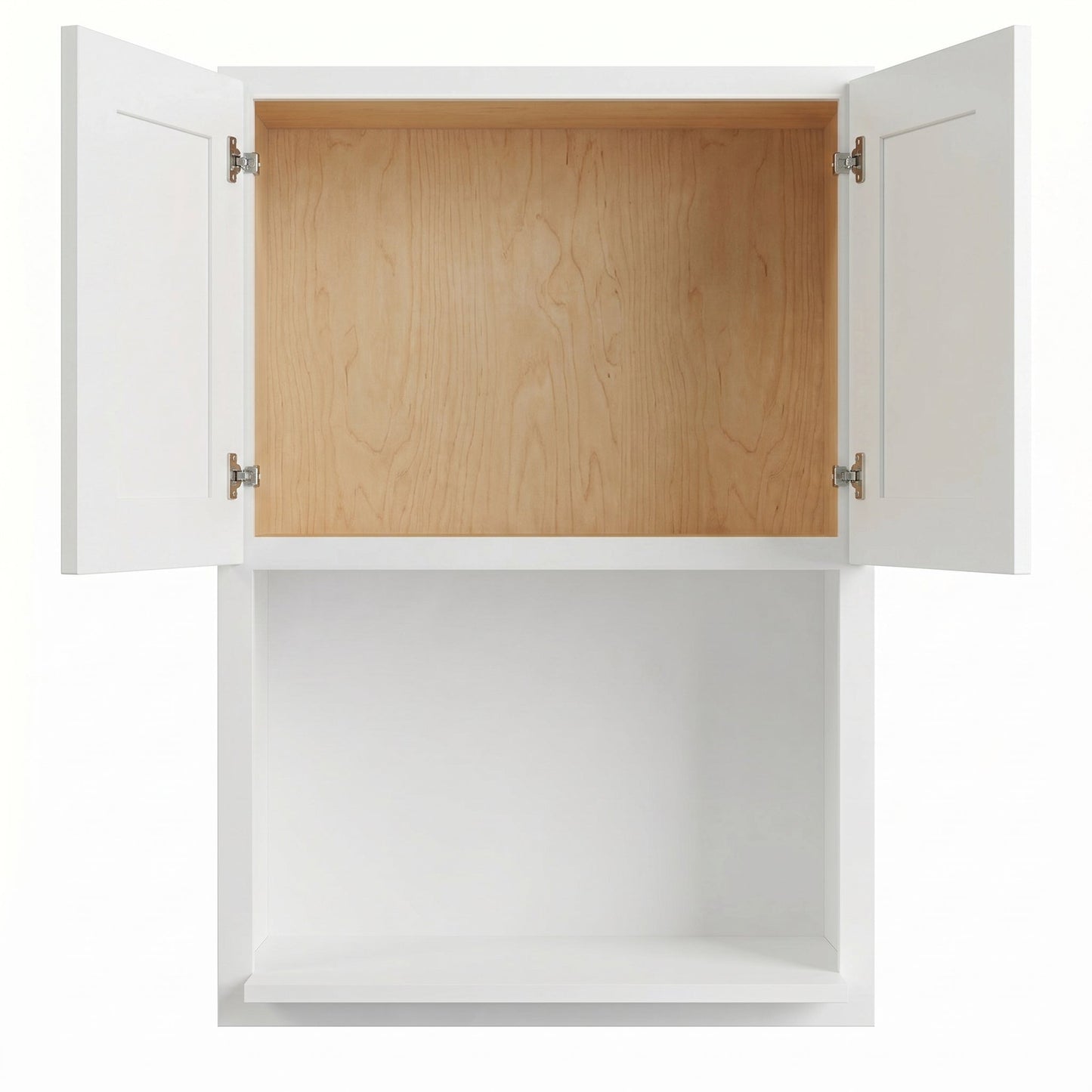 Shaker Microwave Wall Cabinet 27" (WM2736) · Ardelle - White - Interior