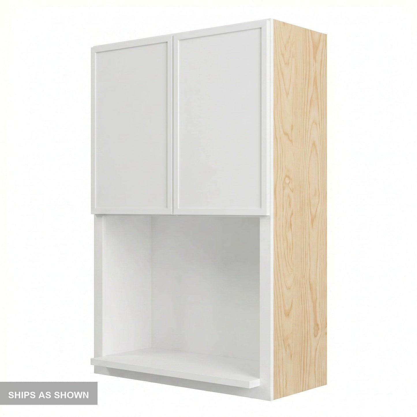 Slim Shaker Microwave Wall Cabinet 27" (WM2736) · Slim - Frost - Flat Pack