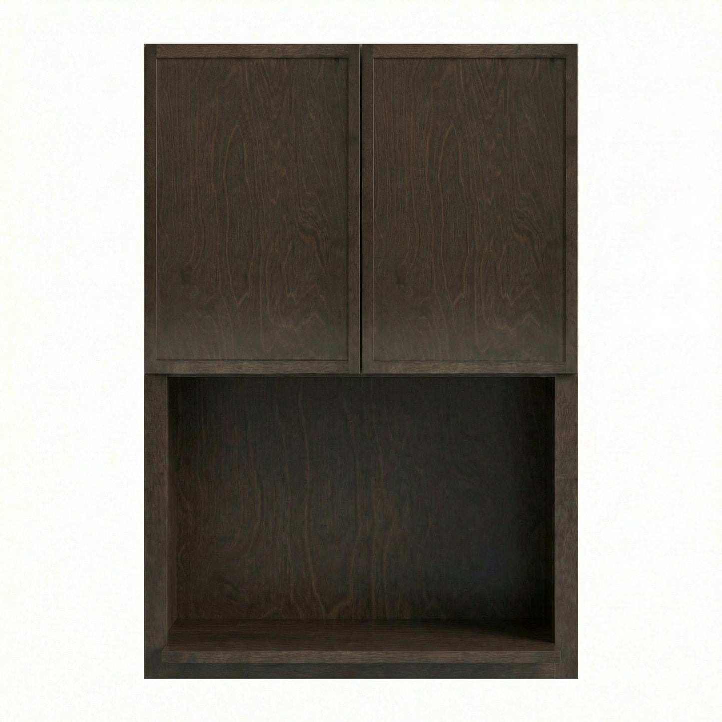 Slim Shaker Microwave Wall Cabinet 27" (WM2736) · Slim - Mocha - Hero
