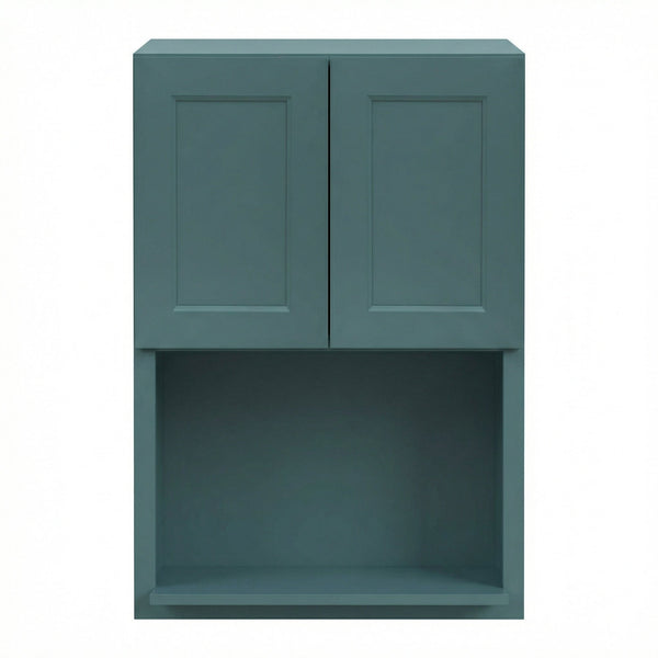 Shaker Microwave Wall Cabinet 27" (WM2736) · Tallis - Fairy Green - Hero