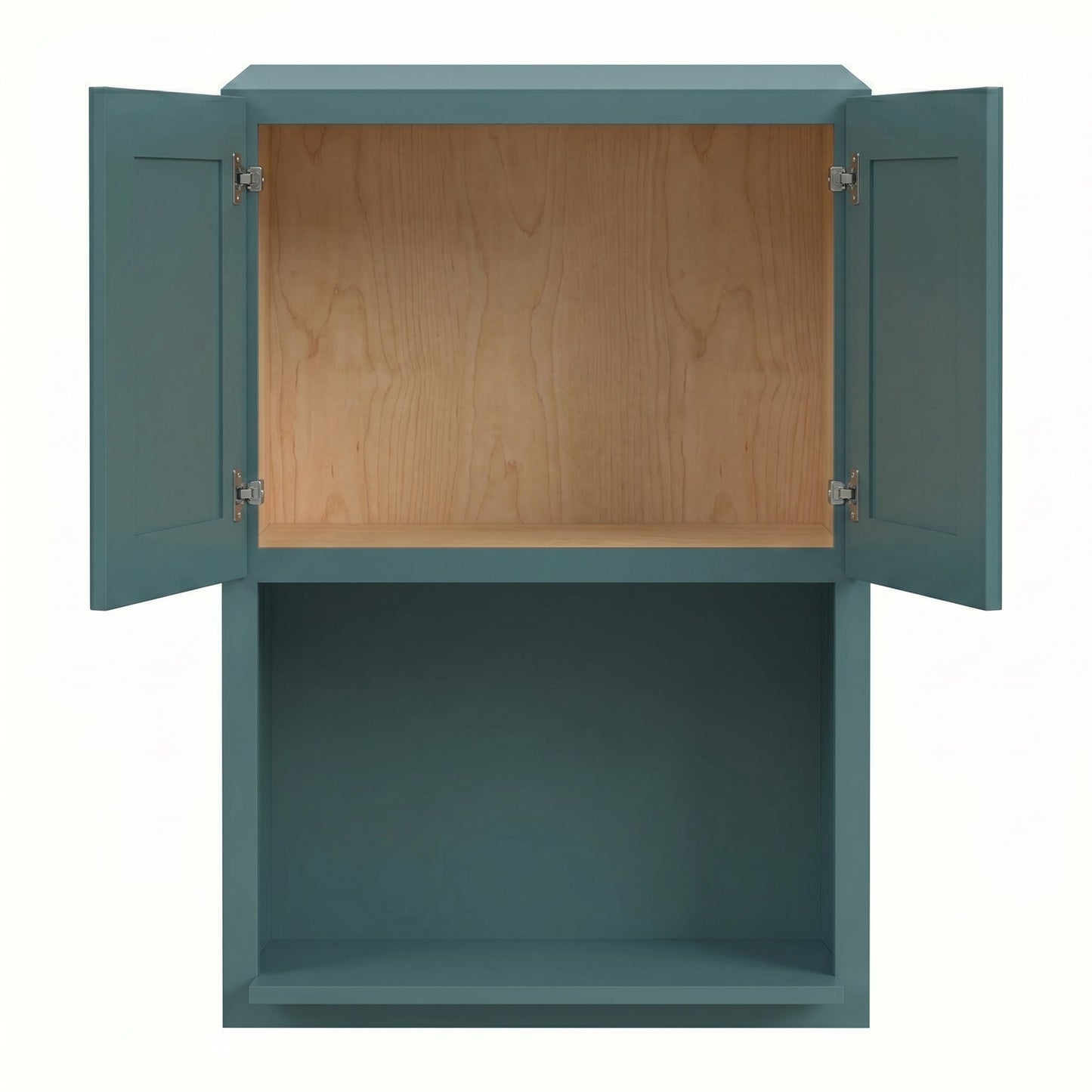 Shaker Microwave Wall Cabinet 27" (WM2736) · Tallis - Fairy Green - Interior