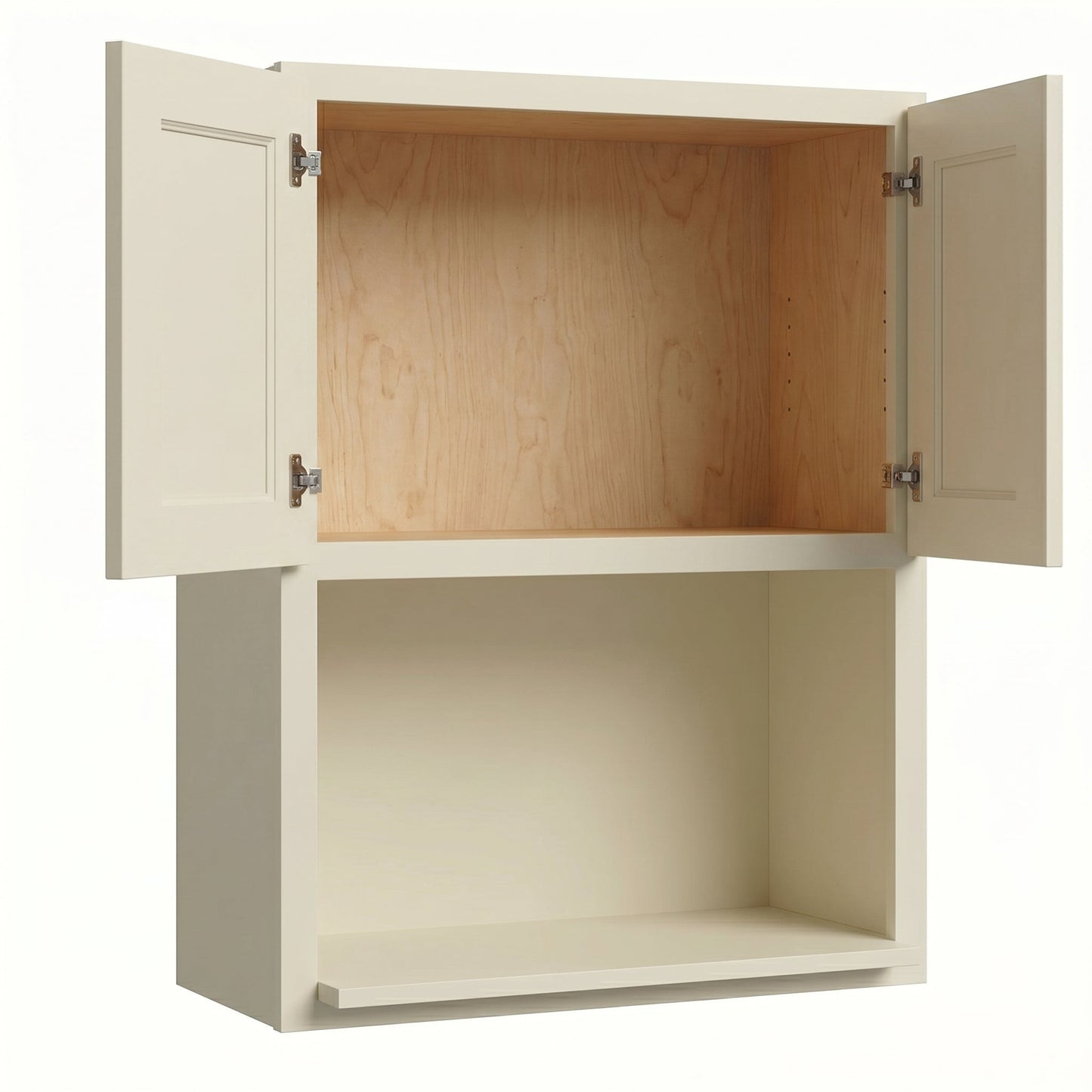 Shaker Microwave Wall Cabinet 27" (WM2736) · Tallis - Swan White - Interior