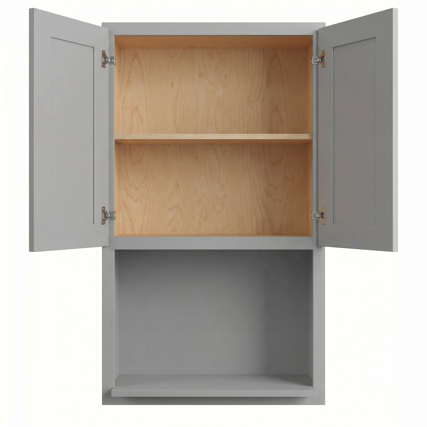 Shaker Microwave Wall Cabinet 27" (WM2742) · Ardelle - Ash - Interior