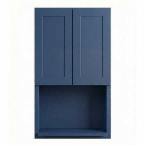 Shaker Microwave Wall Cabinet 27" (WM2742) · Ardelle - Blue - Hero