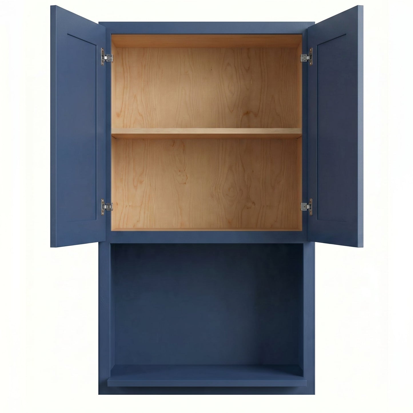 Shaker Microwave Wall Cabinet 27" (WM2742) · Ardelle - Blue - Interior