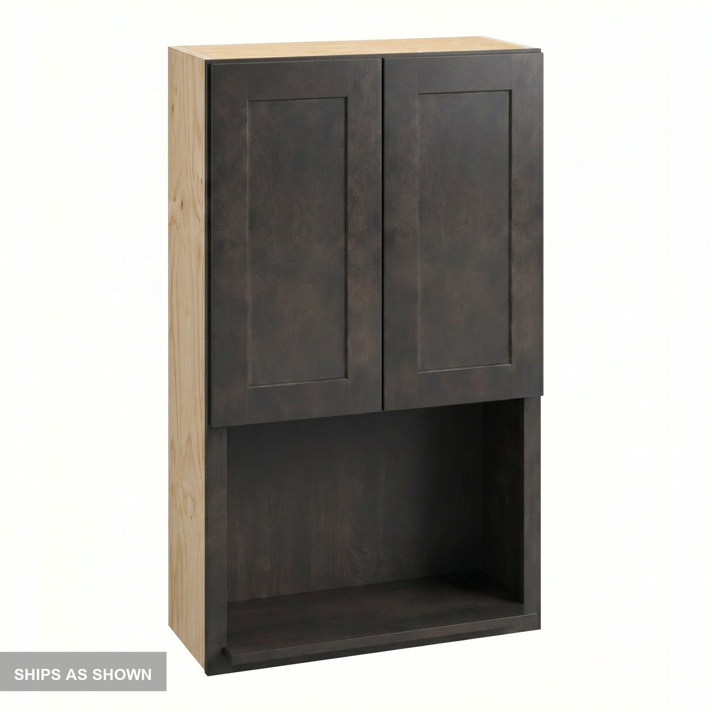 Shaker Microwave Wall Cabinet 27" (WM2742) · Ardelle - Charcoal - Flat Pack