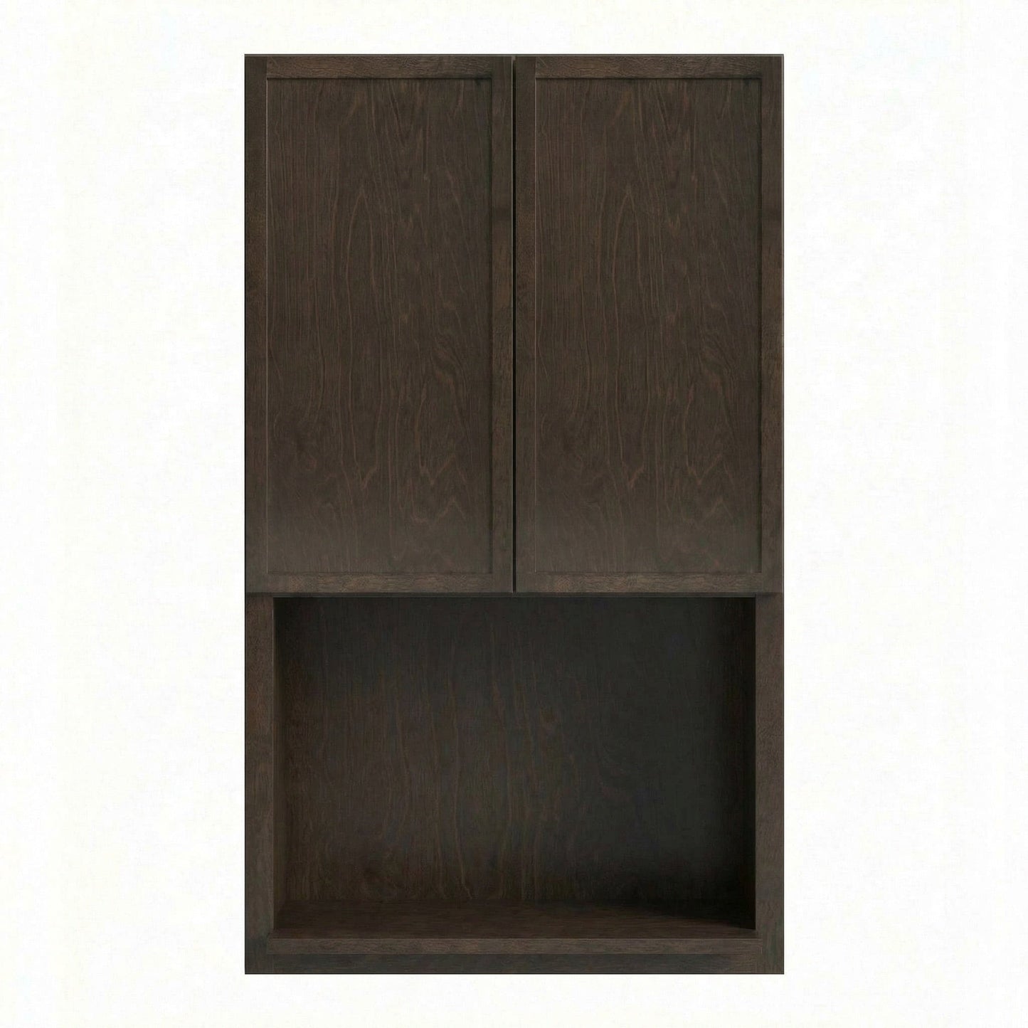 Shaker Microwave Wall Cabinet 27" (WM2742) · Slim - Mocha - Hero