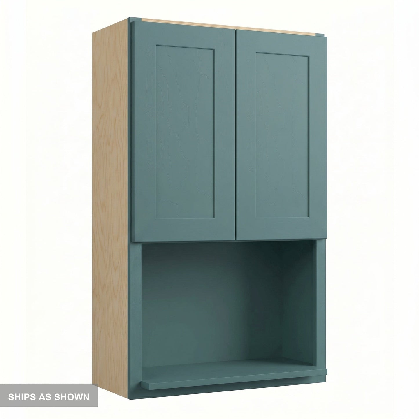 Shaker Microwave Wall Cabinet 27" (WM2742) · Tallis - Fairy Green - Flat Pack