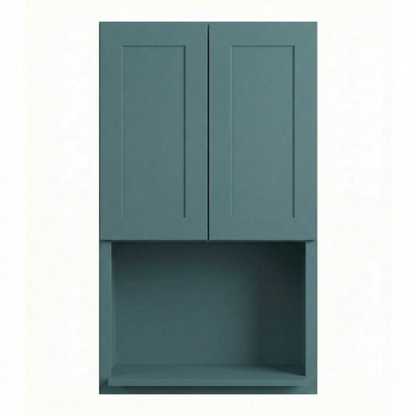 Shaker Microwave Wall Cabinet 27" (WM2742) · Tallis - Fairy Green - Hero