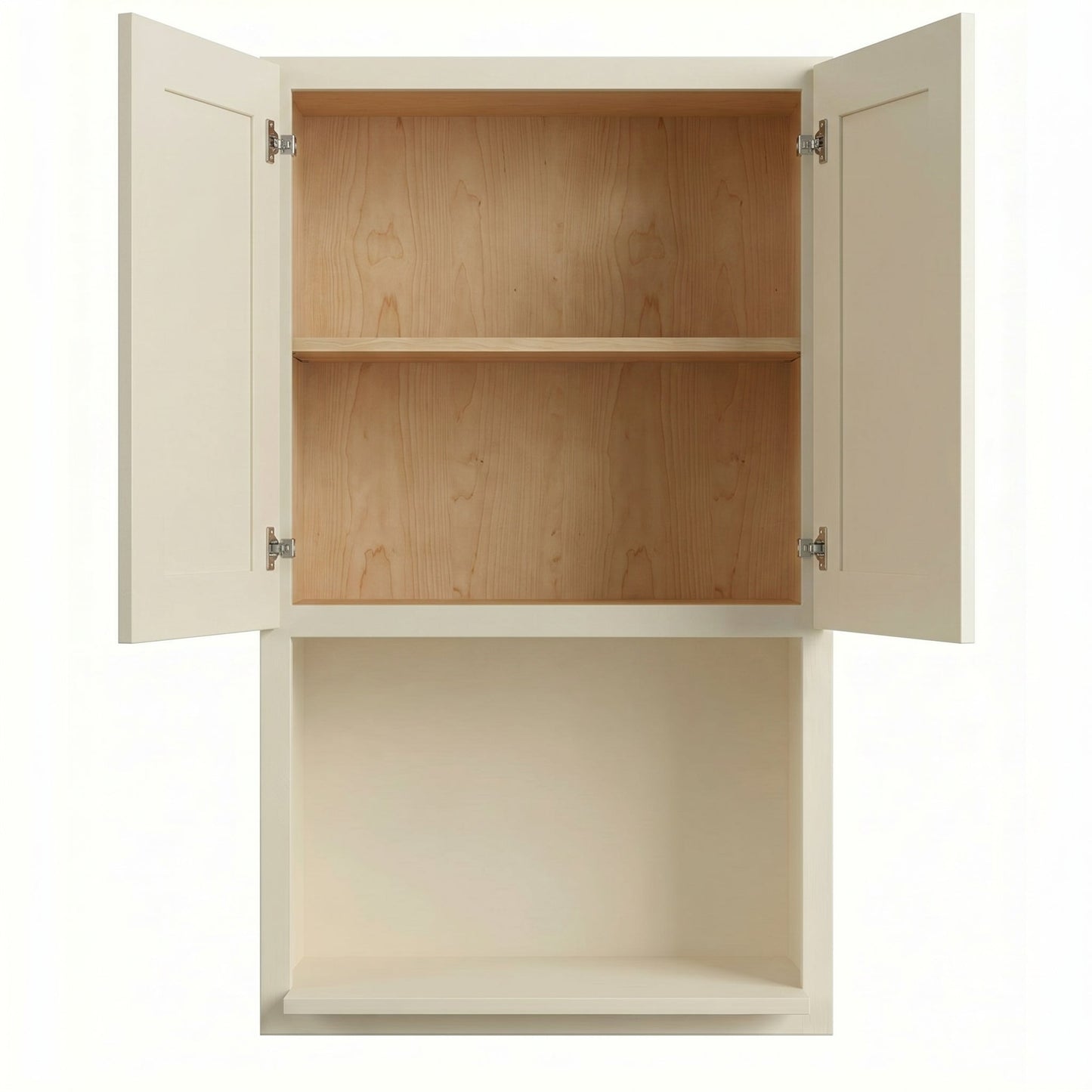 Shaker Microwave Wall Cabinet 27" (WM2742) · Tallis - Swan White - Interior