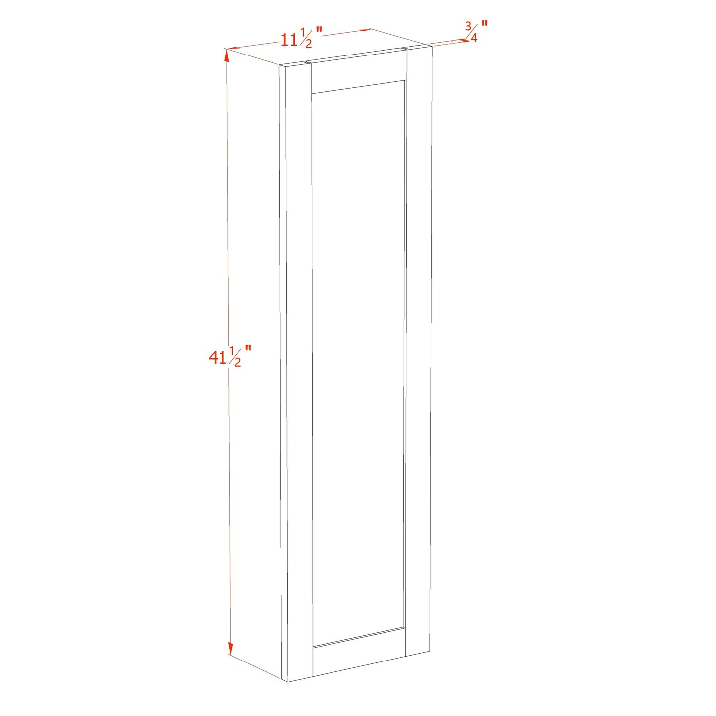 Quik Cabinets WP-W42 Ardelle Timber - Dimensions