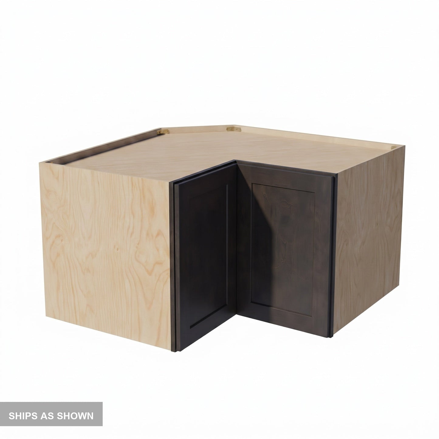 Shaker Corner Wall Cabinet 24" (WPC2415) · Ardelle - Charcoal - Flat Pack