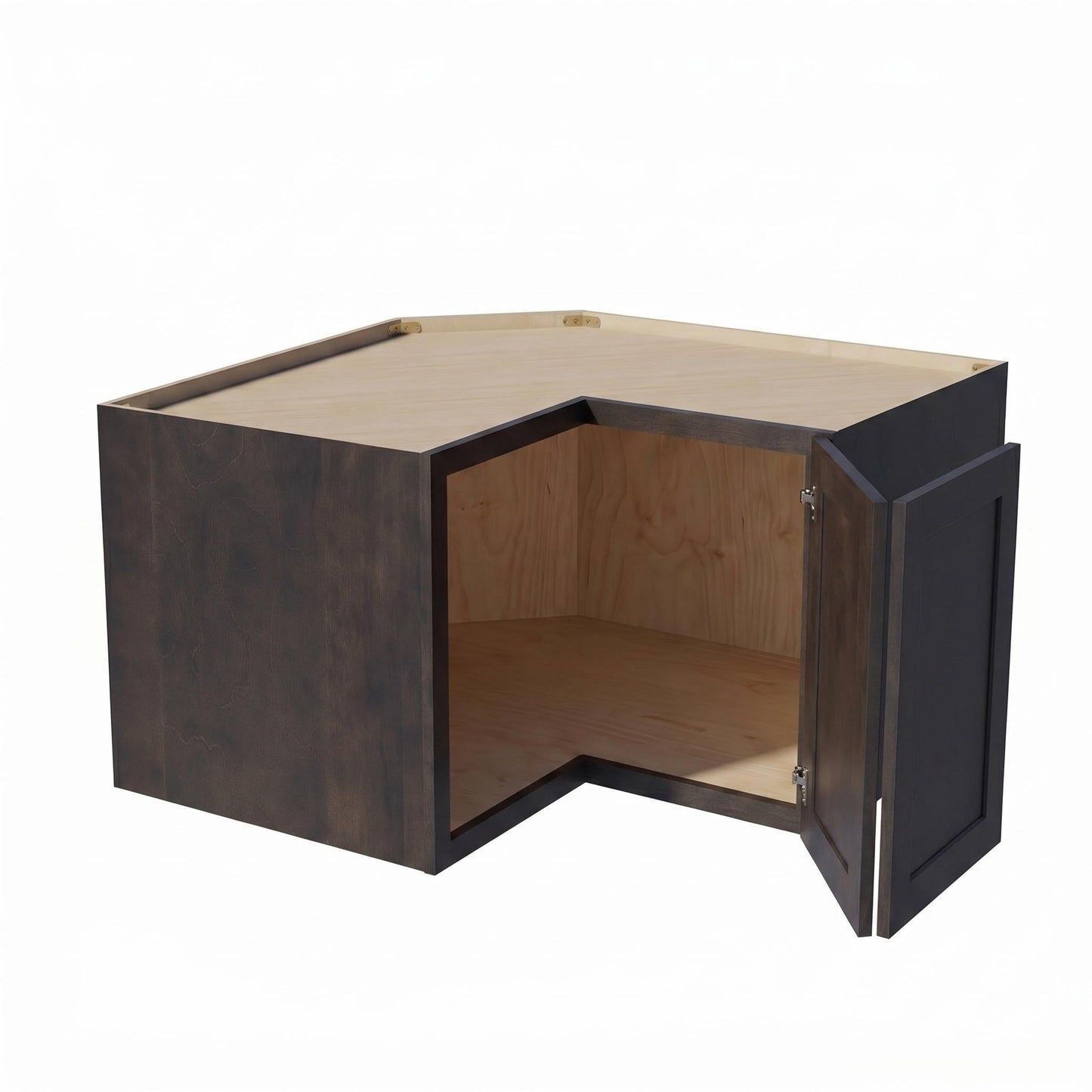 Shaker Corner Wall Cabinet 24" (WPC2415) · Ardelle - Charcoal - Interior