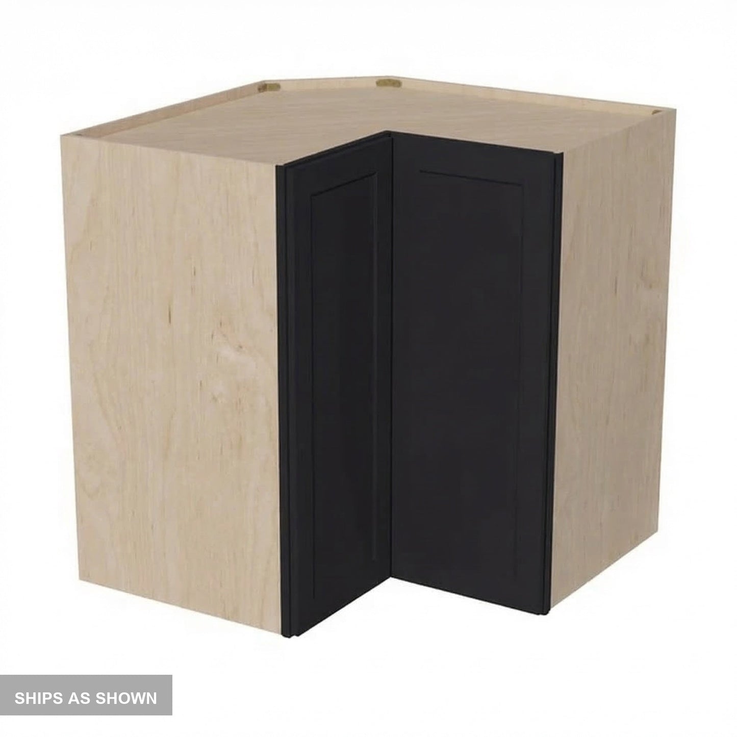 Shaker Corner Wall Cabinet 24" (WPC2430) · Ardelle - Ebony - Flat Pack
