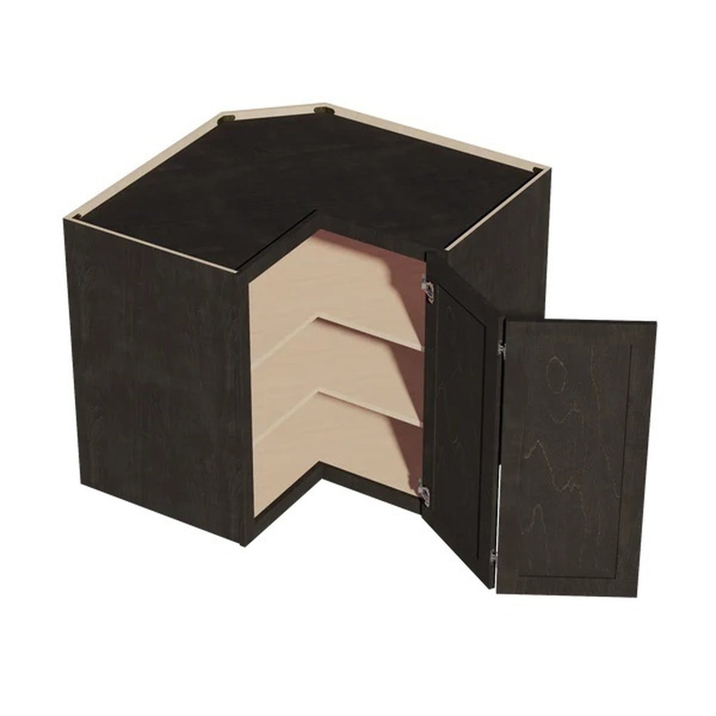 Shaker Corner Wall Cabinet 24" (WPC2436) · Ardelle - Charcoal - Interior