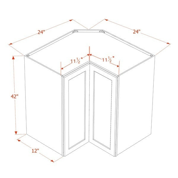 Quik Cabinets WPC2442 Slim Mocha - Dimensions