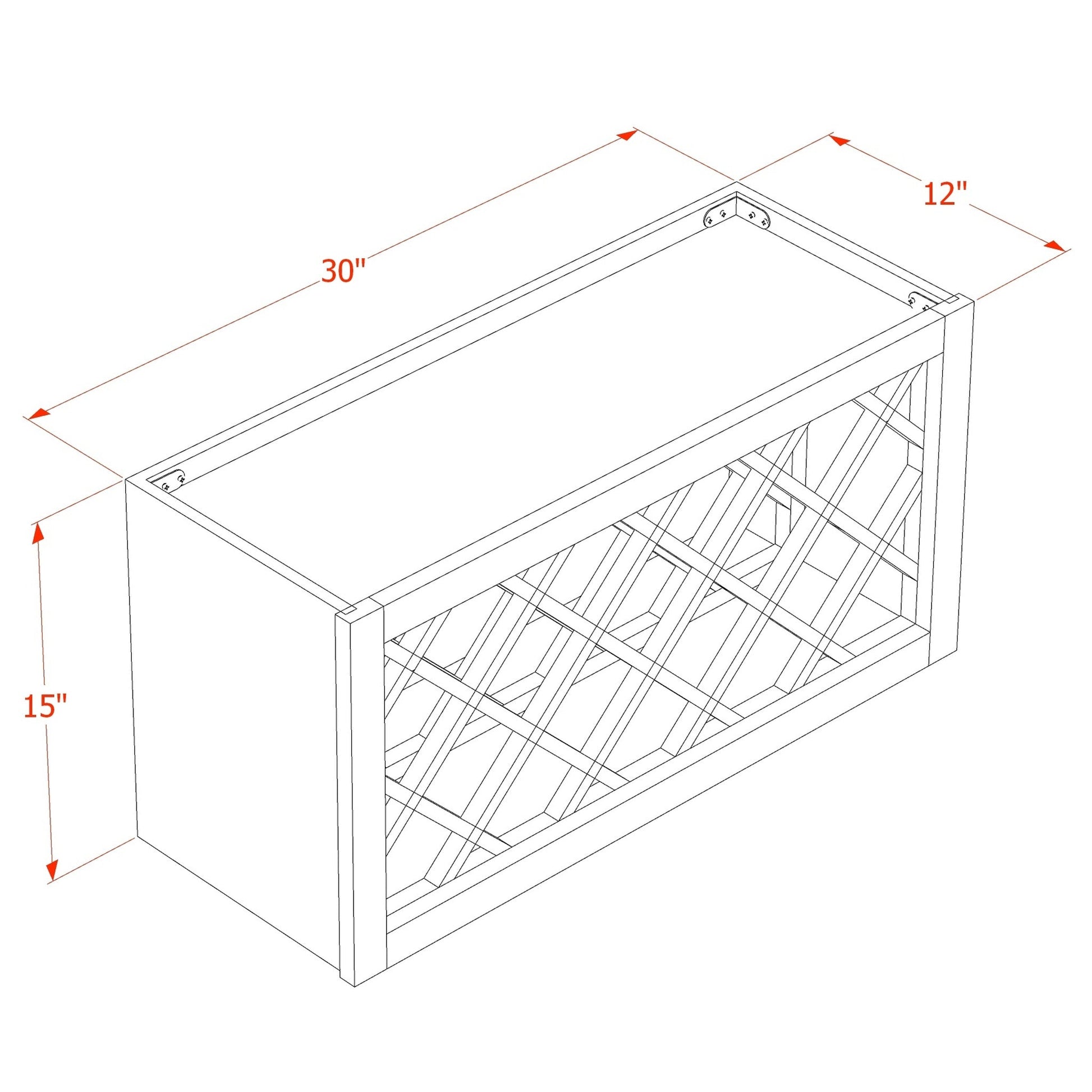 Wine Rack 30" (WR3015) · Slim