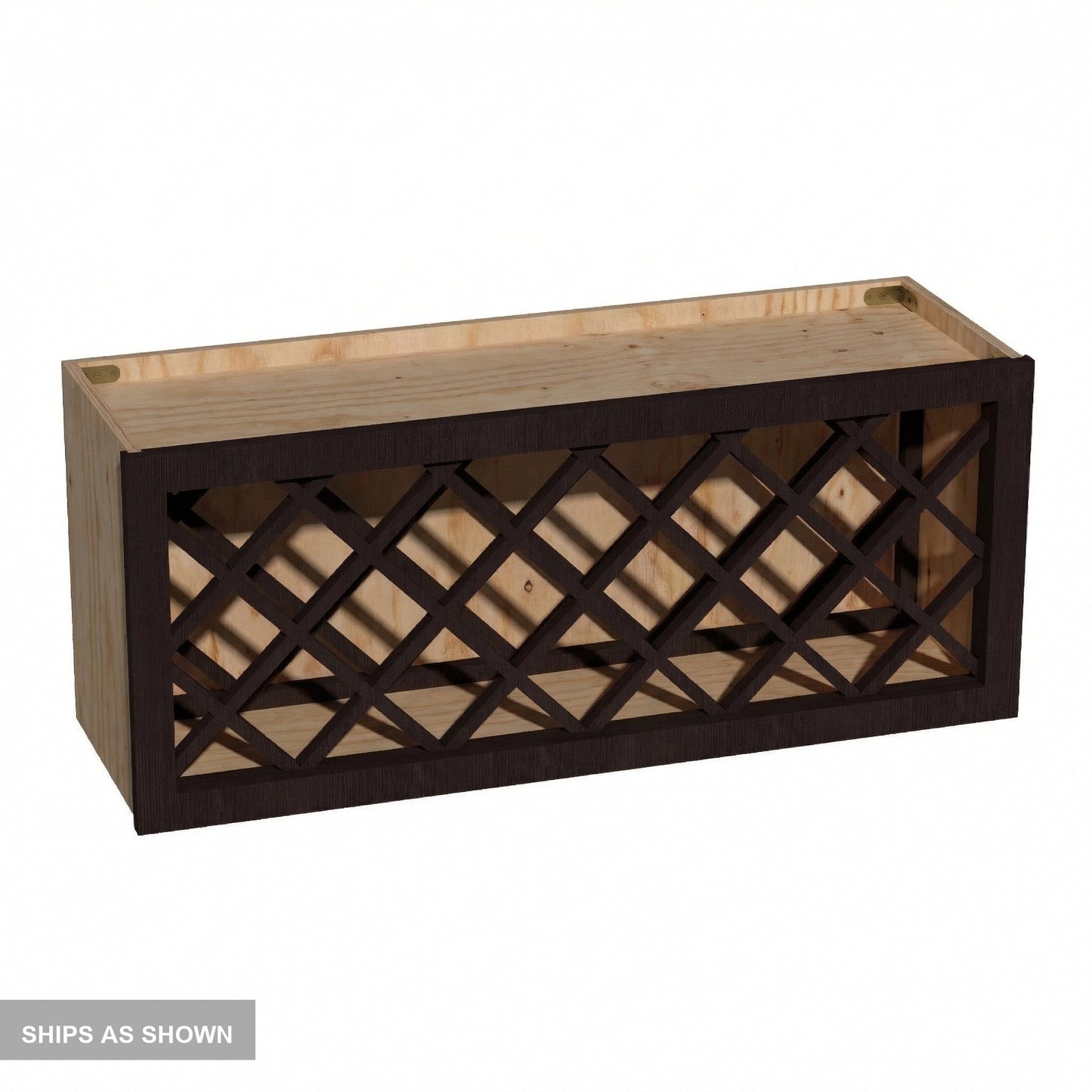 Wine Rack 36" (WR3615) · Slim - Mocha - Flat Pack