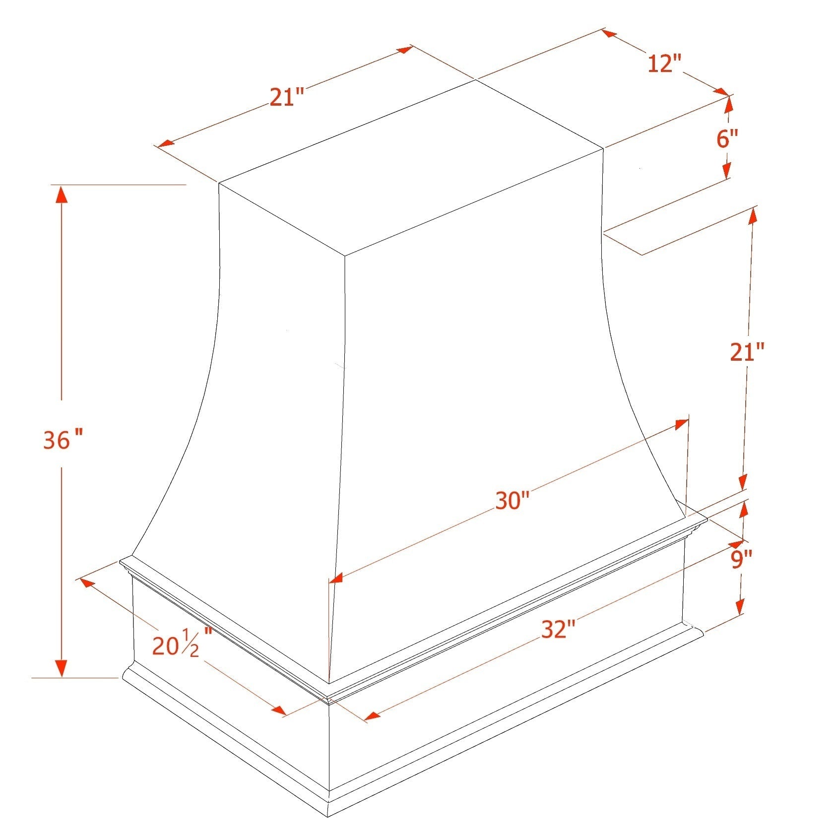 Wall Range Hood (WRH3036) · Ardelle
