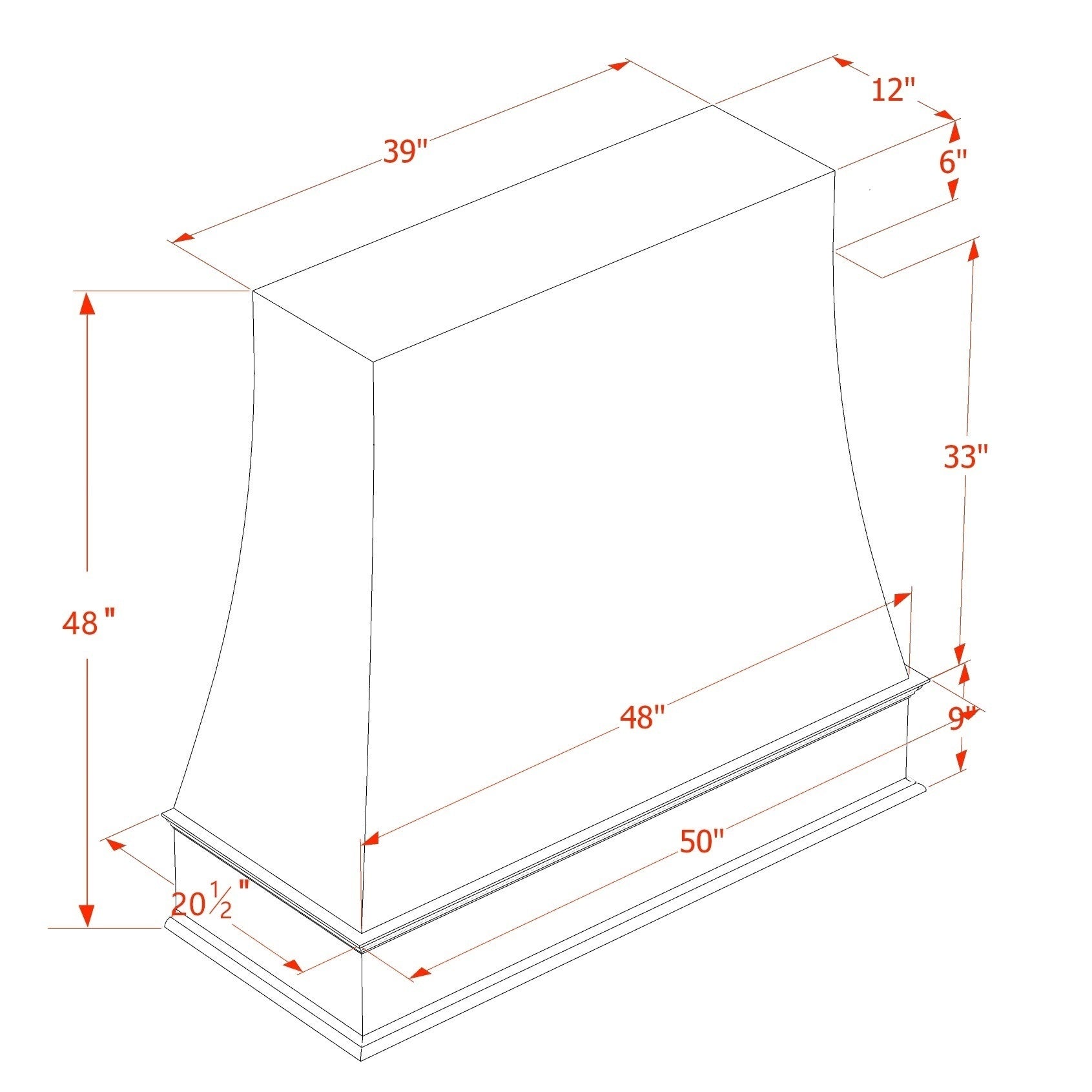 Wall Range Hood (WRH4848) · Slim